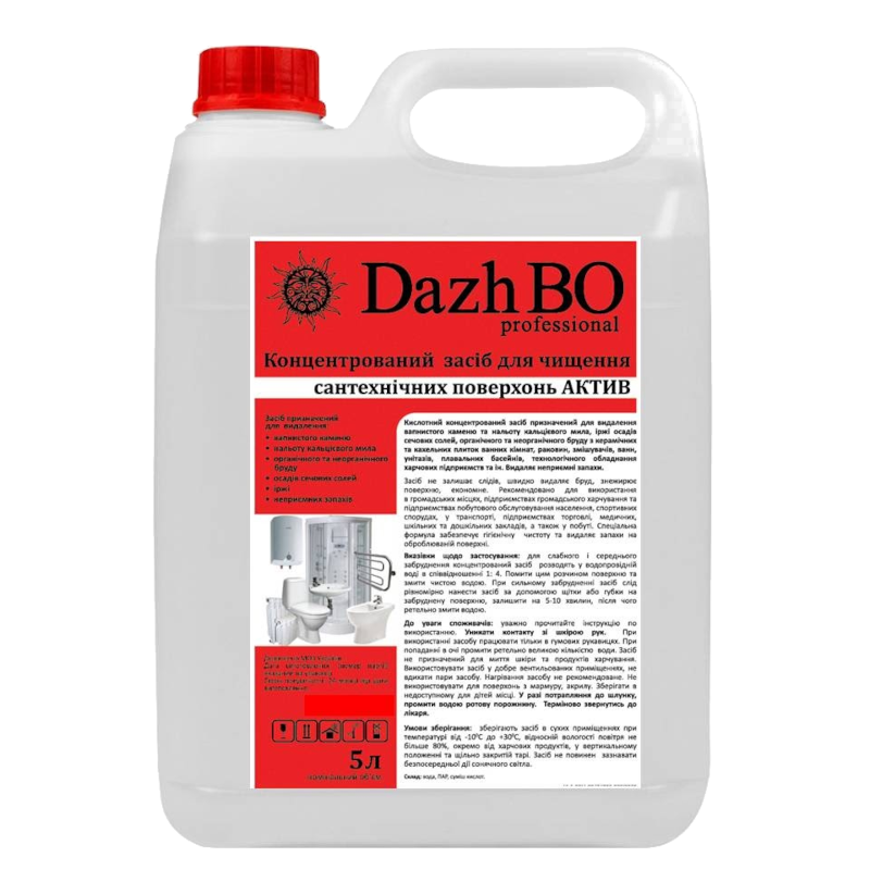 Засіб для чищення унітазів DAZHBO, рідкий, 5000мл